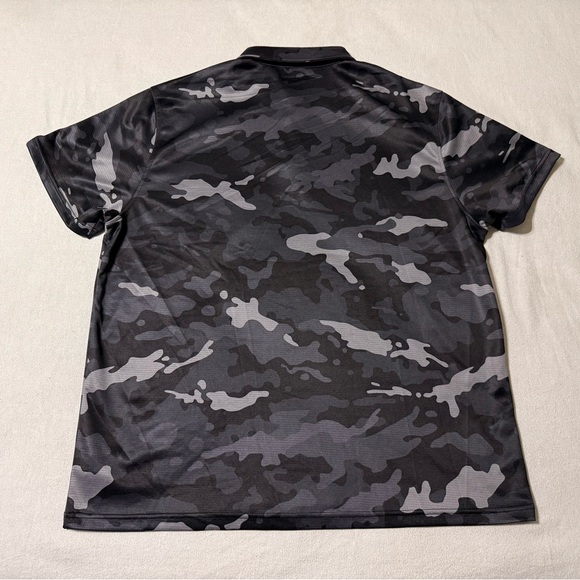 Reebok Mens 2XL Black Camo Short Sleeve Golf‎ Polo Shirt - Picture 6 of 7